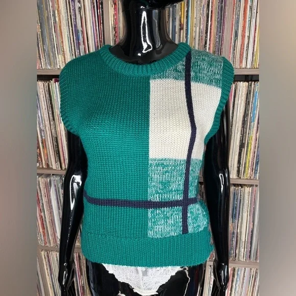 Vintage Haberdashery Collection Knit Sweater Vest Size Petite Small - Picture 2 of 7